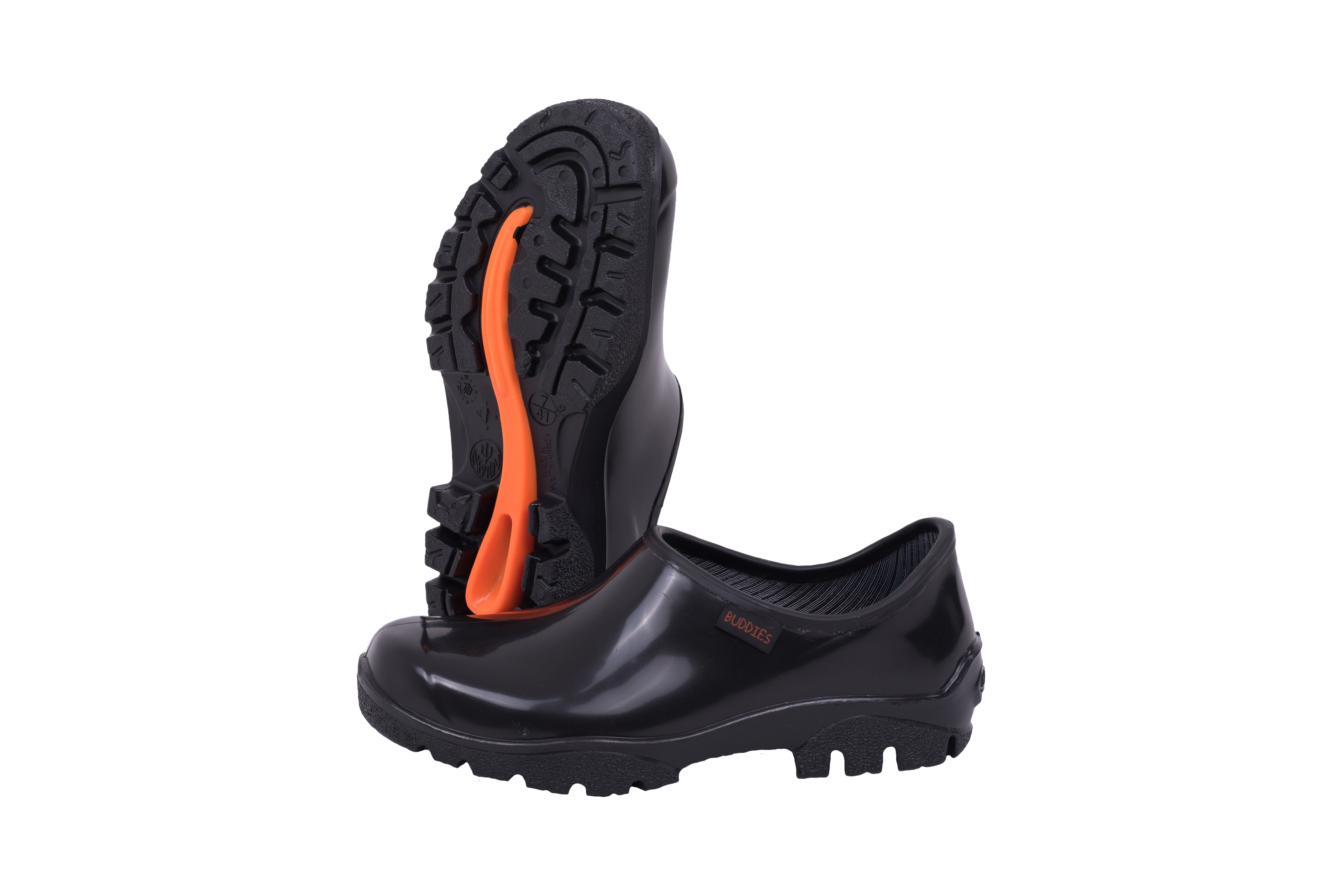 SHOVA GUMBOOT BLACK BLACK SLIP ON SHOE - Neptun Boot │ Safety Footwear